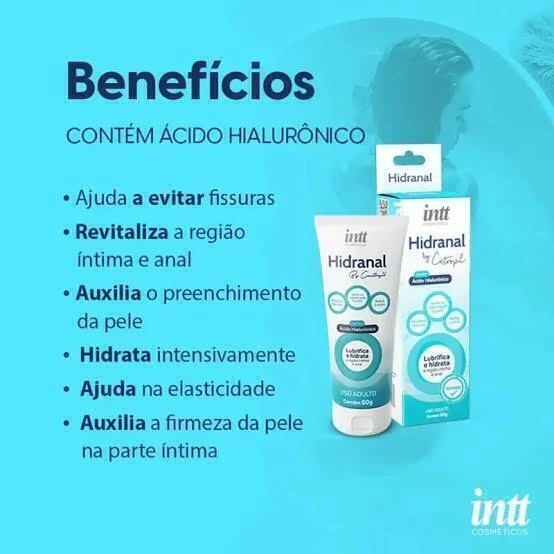 Hidranal Lubrificante Íntimo e Anal com Ácido Hialurônico 50g