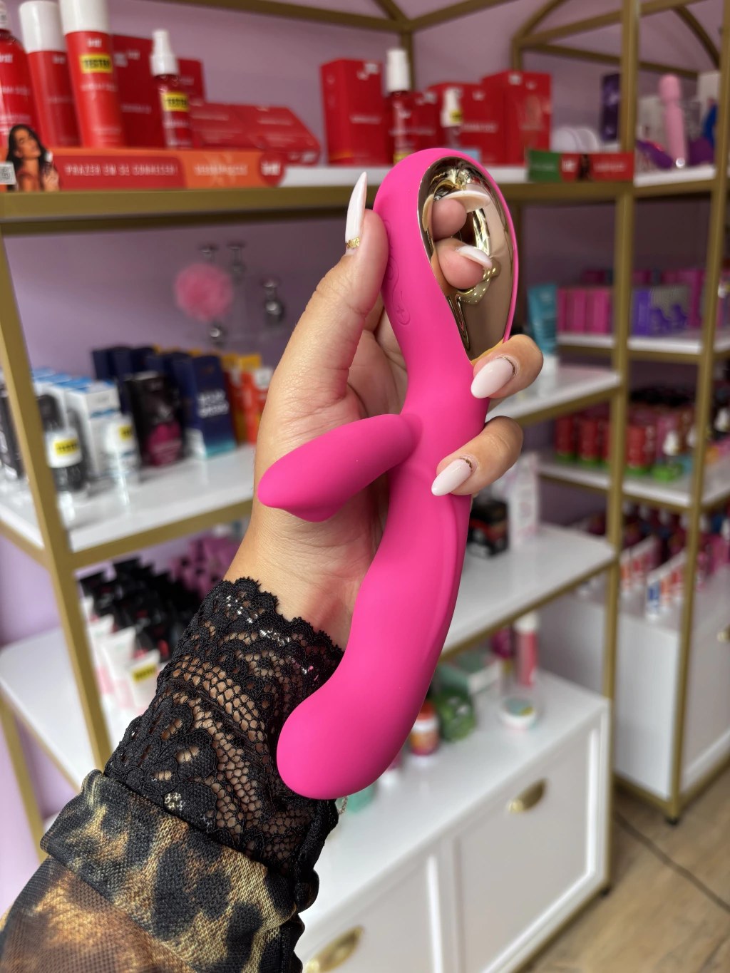 Vibrador Ponto G com Estimulador de Clitóris - Sex Angel II