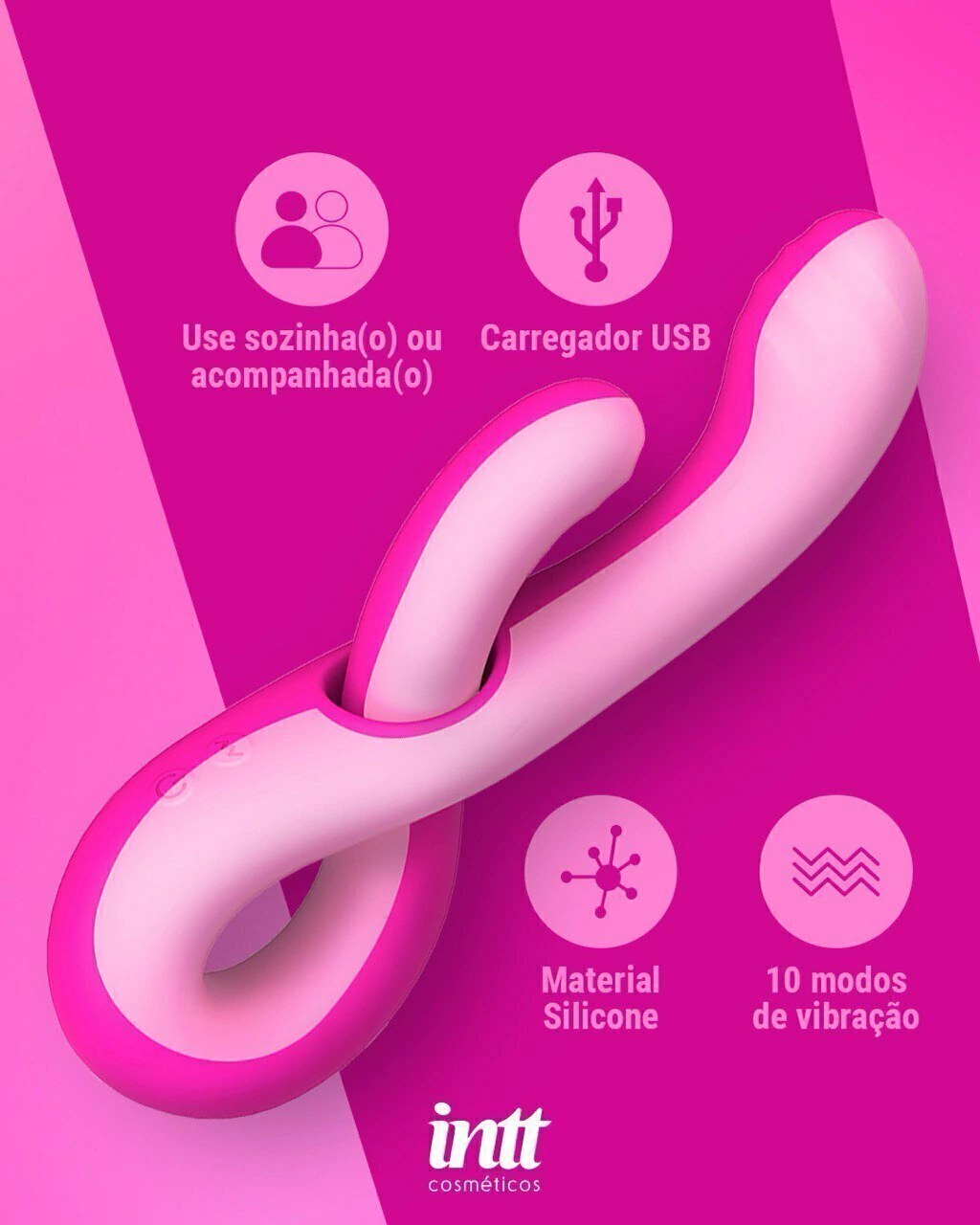 Medusa - Vibrador Flexível 2 em 1 com Dupla Estimulação