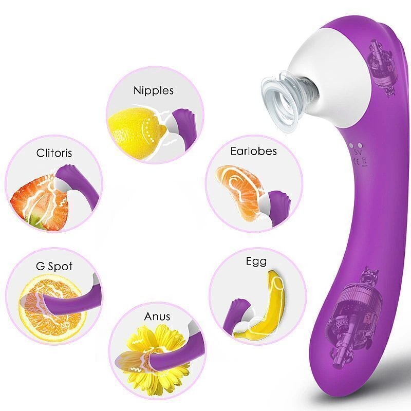 Vibrador Ponto G e Clitóris com Pulsação - Recarregável