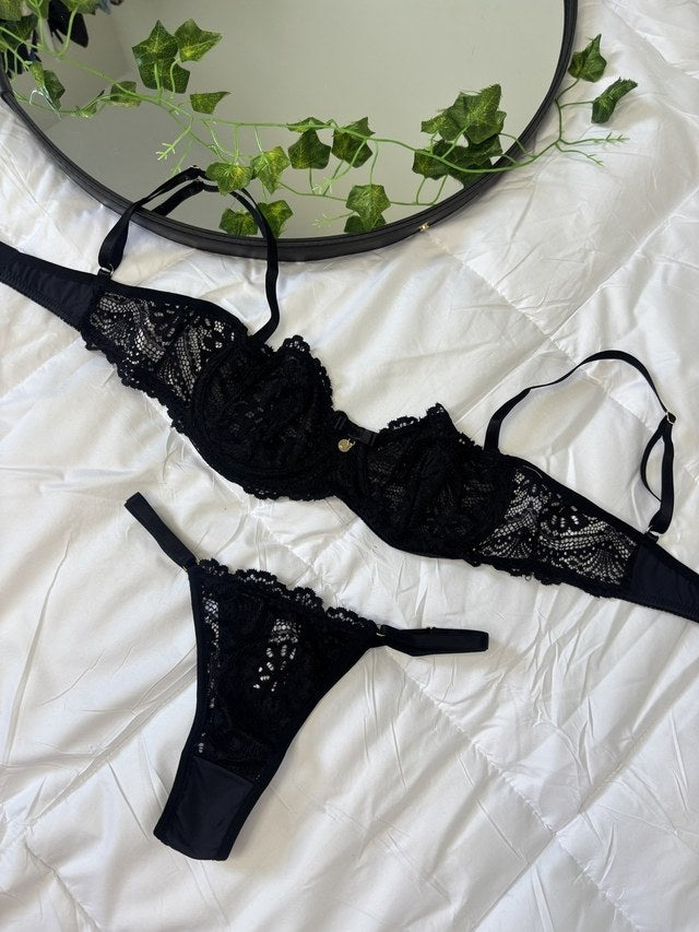 Conjunto Balconê - Preto