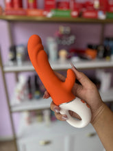 Vibrador Rabbit Ponto G e Clítoris - Orange