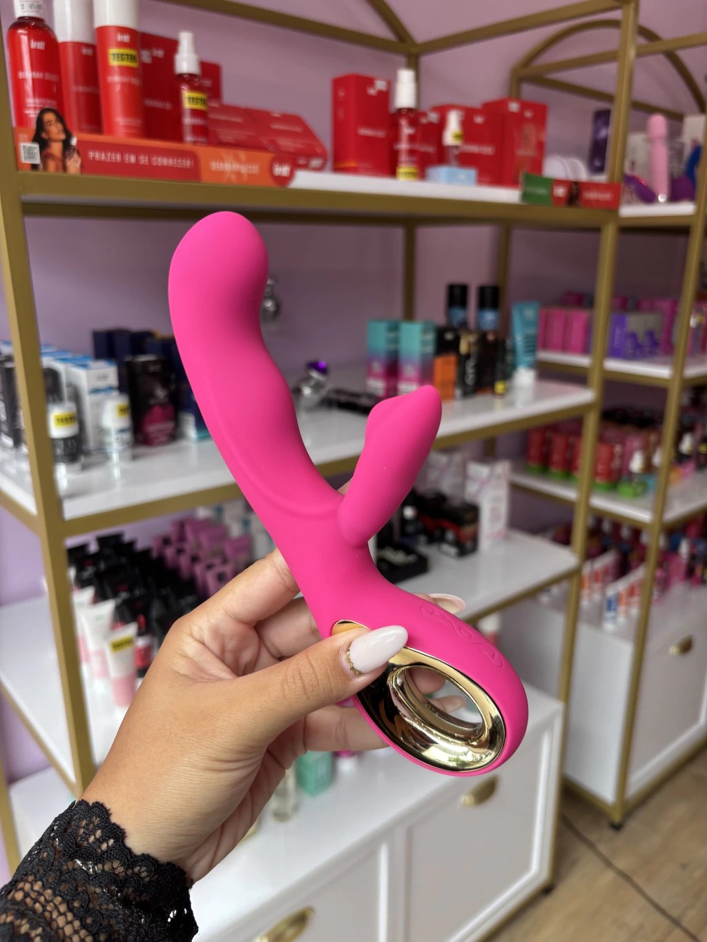 Vibrador Ponto G com Estimulador de Clitóris - Sex Angel II