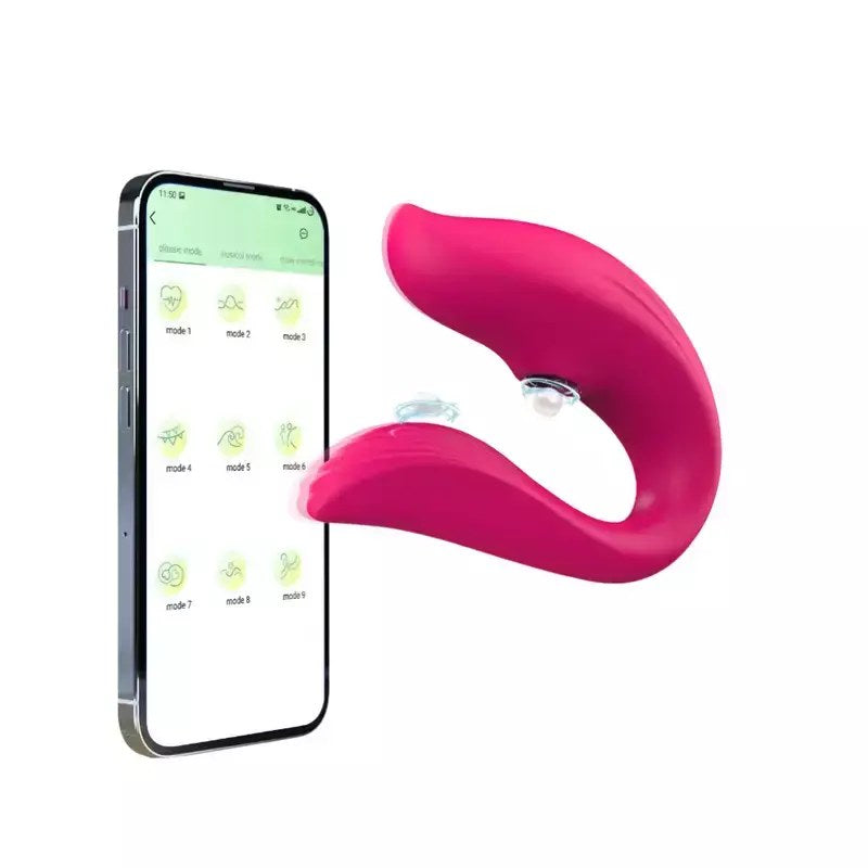 Vibrador de Casal Controlado por App - Roxo