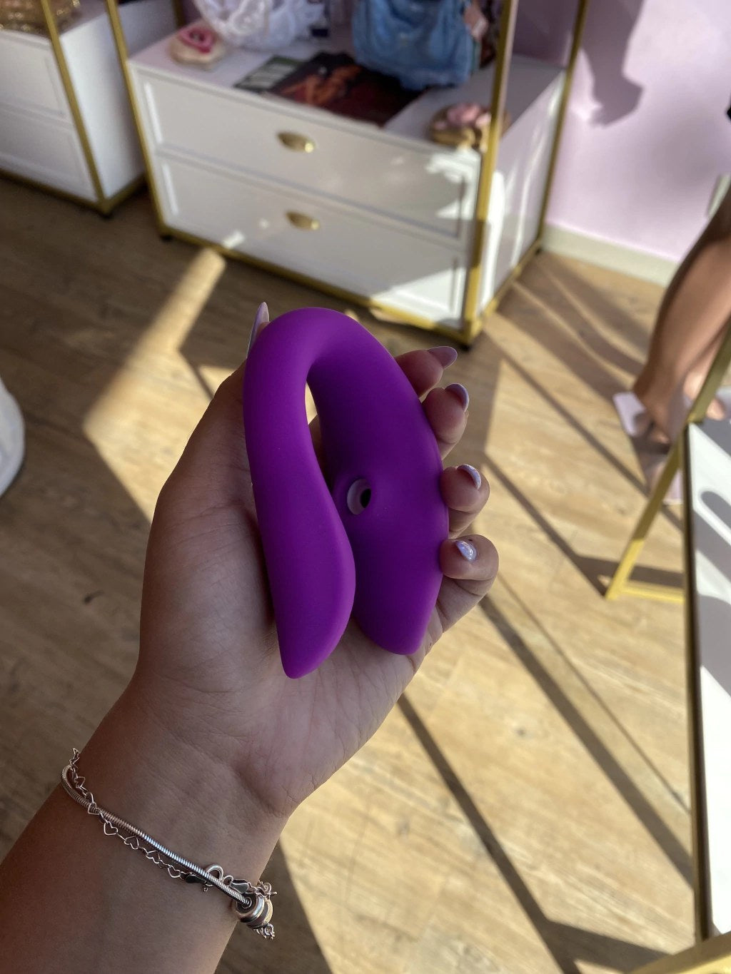 Vibrador de Casal Controlado por App - Roxo