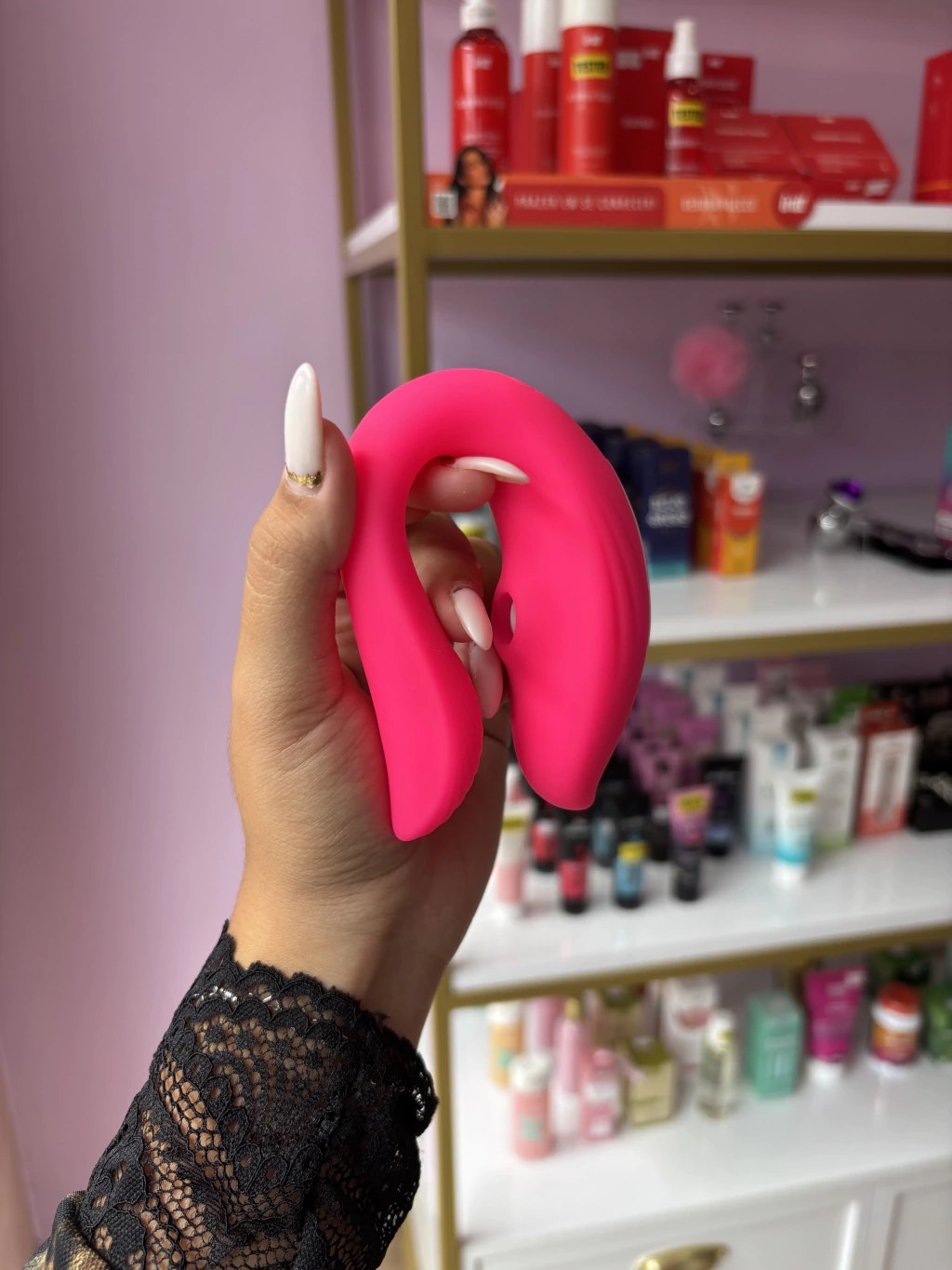 Vibrador de Casal Controlado por App - Roxo