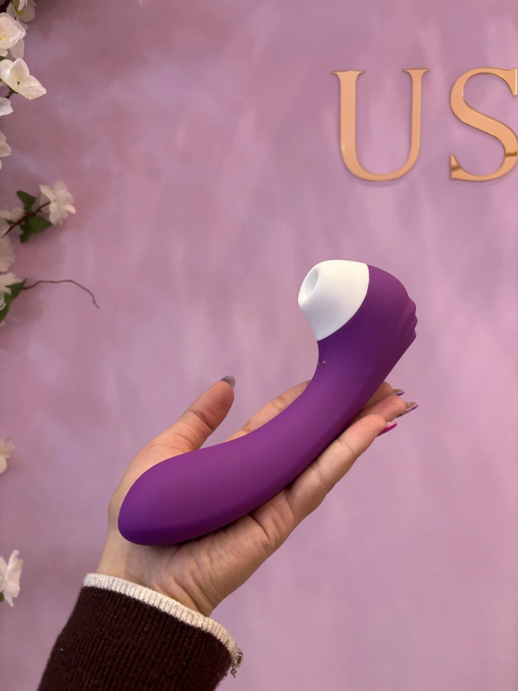 Vibrador Ponto G e Clitóris com Pulsação - Recarregável