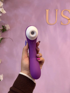 Vibrador Ponto G e Clitóris com Pulsação - Recarregável