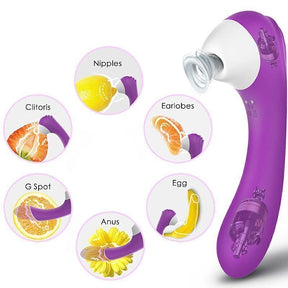 Vibrador Ponto G e Clitóris com Pulsação - Recarregável